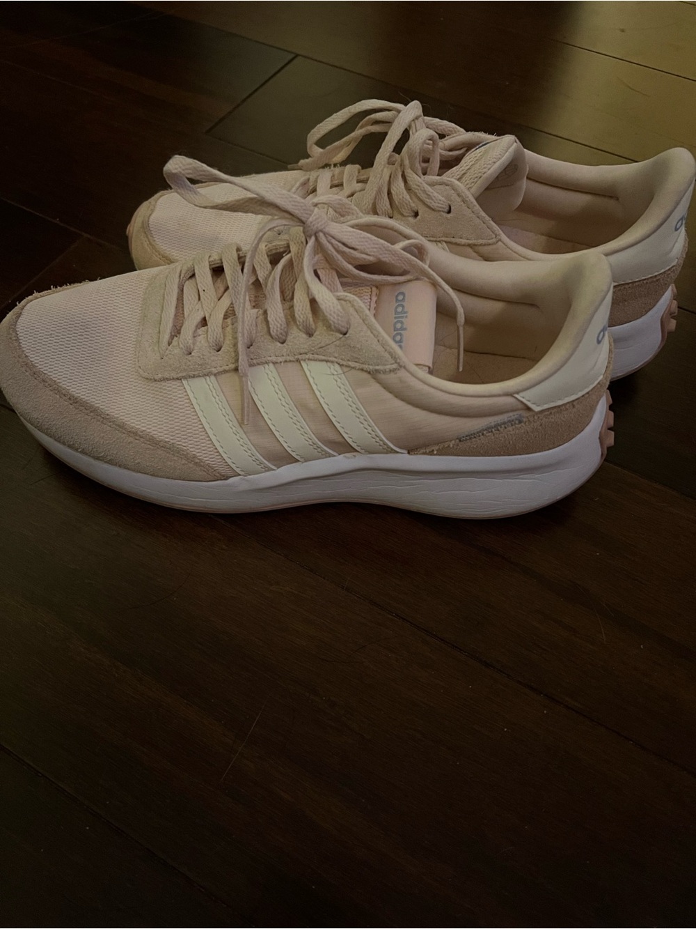 Adidas Women’s Pale Pink Retro Runner Sneakers - Picture 3 of 6